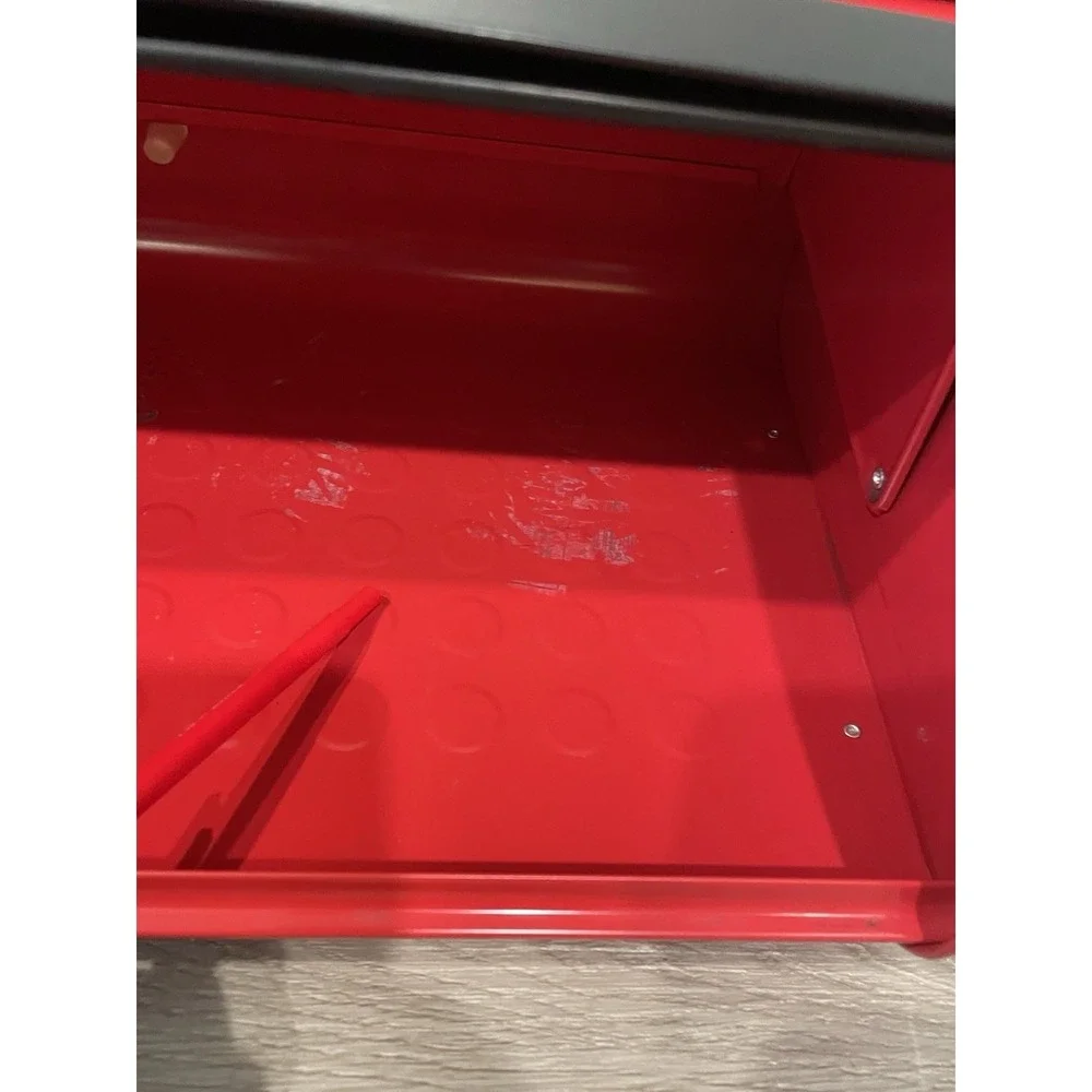 Brabantia Bread Box Belgium Retro Rare Red Variant Metal Used